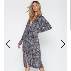 Nasty Gal shed your past snake skin dress